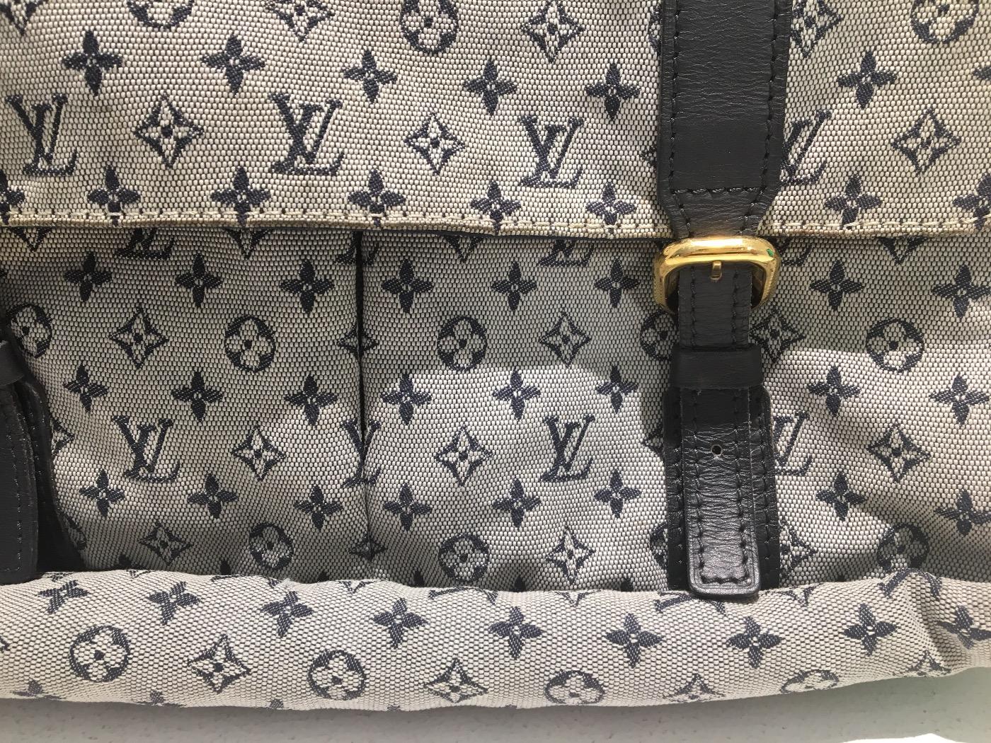 Louis Vuitton Monogram Mini Lin Sac Maman Sac a Langer 